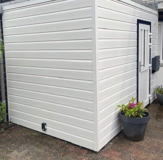 Witte Keralite gevelbekleding